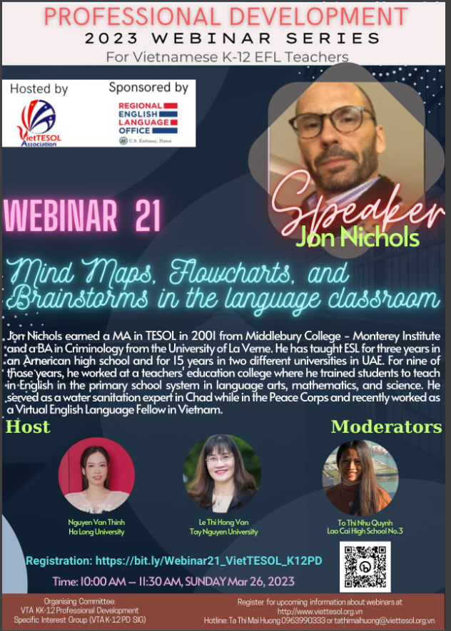 [K-12] Webinar 21: Mind Maps, Flowcharts, and Brainstorms in the English language class